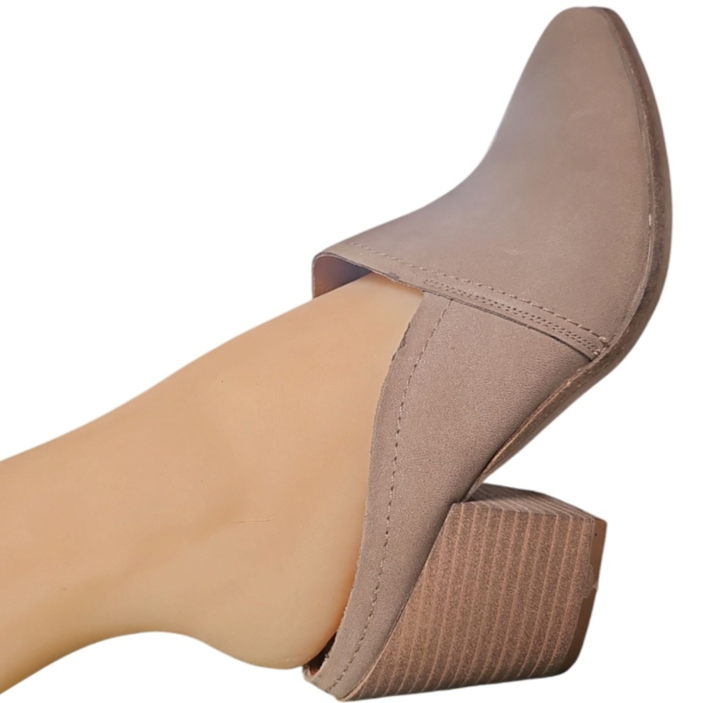 Lucky Brand Tan Mules with Block Heel